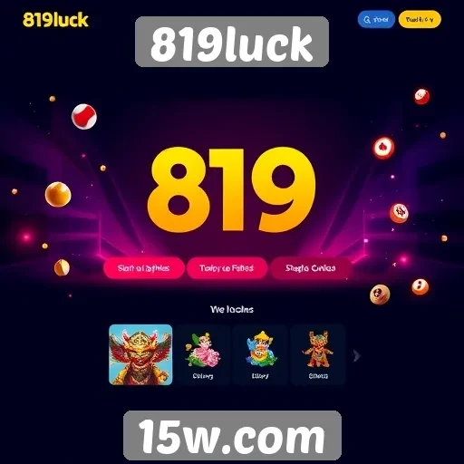 Novidades no design do site 819luck em 2026