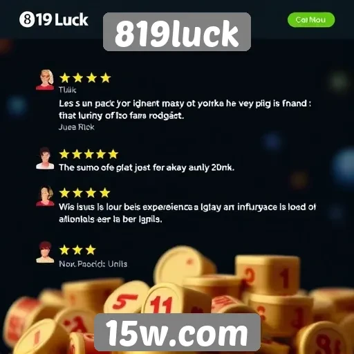 Avaliações de usuários sobre 819luck